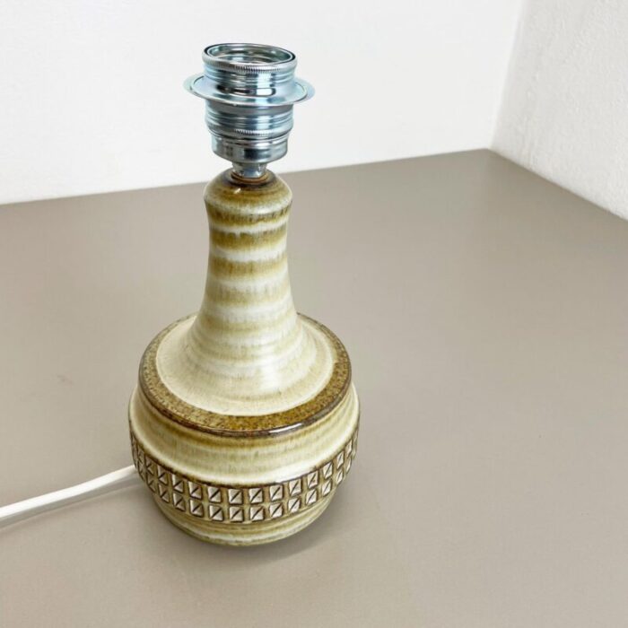 danish ceramic studio pottery table light base by joseph simon for soholm 1970s 5