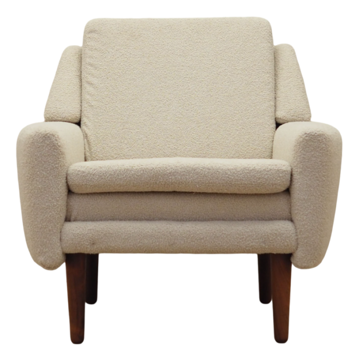 danish cream armchair 1970s 1047