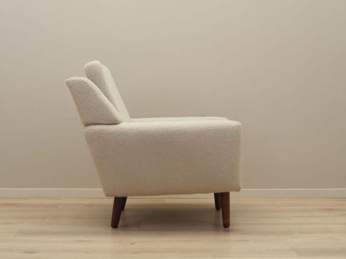 danish cream armchair 1970s 8782