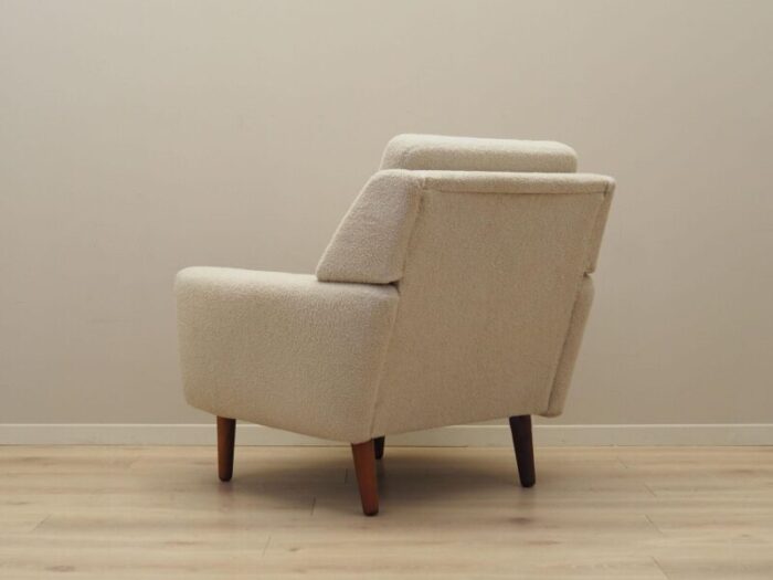 danish cream armchair 1970s 9441