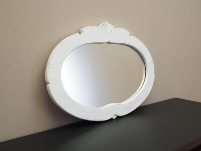 danish mirror in pine frame 1960s 3958