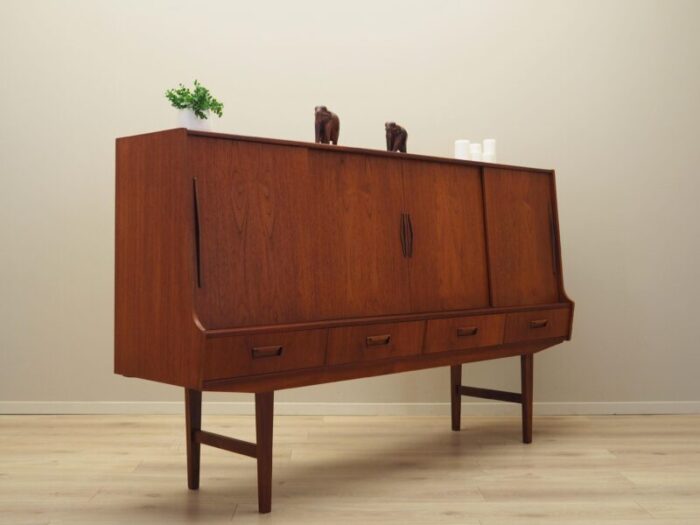 danish teak highboard 1960s 0821