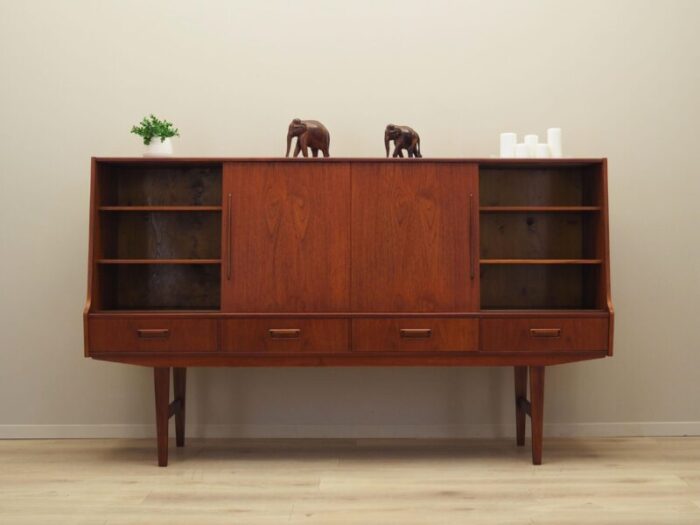 danish teak highboard 1960s 4271