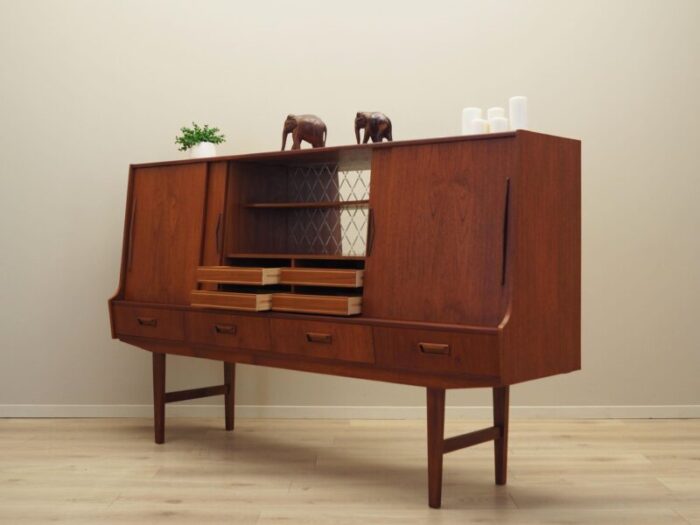 danish teak highboard 1960s 5879