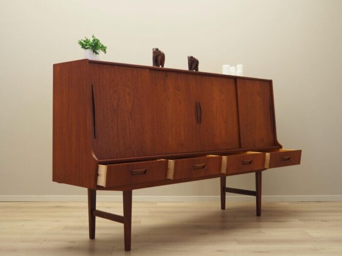 danish teak highboard 1960s 9802