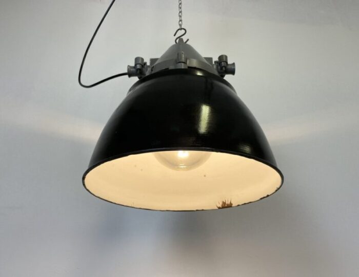 dark grey explosion proof lamp from elektrosvit 1970s 15