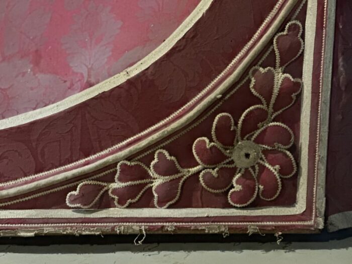 early 1700 italian fabric bed canopy 2328