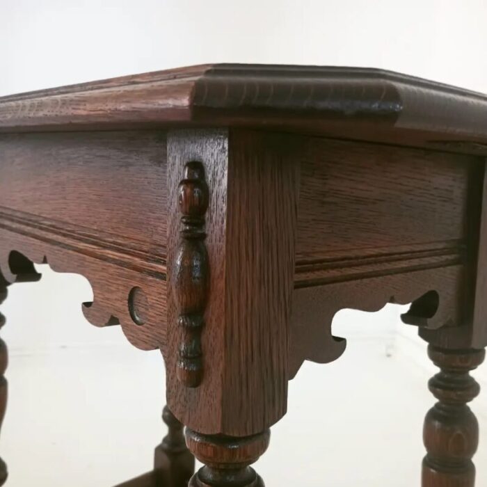 early 1900s early oak joint stool 0767