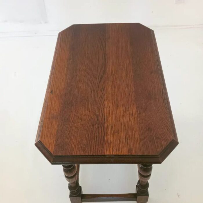 early 1900s early oak joint stool 3210