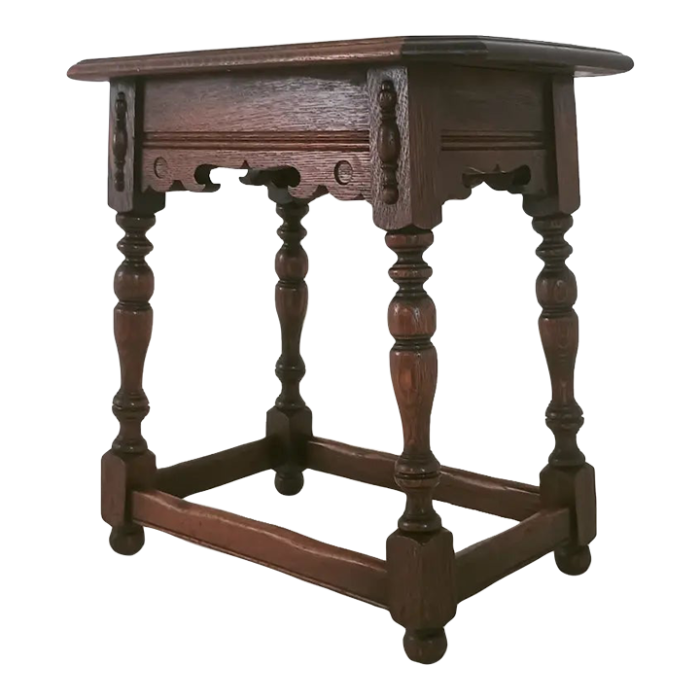 early 1900s early oak joint stool 7448