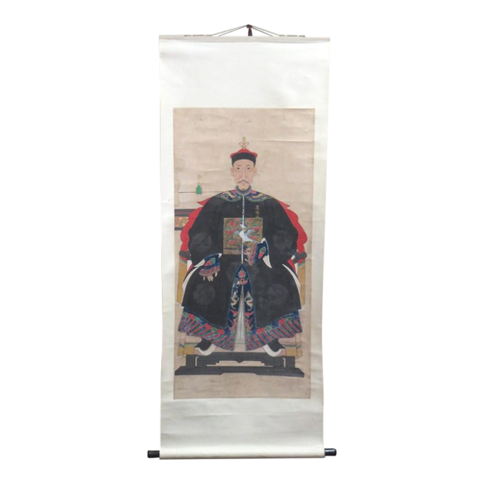 early 19th century chinese ancestor scroll 5336