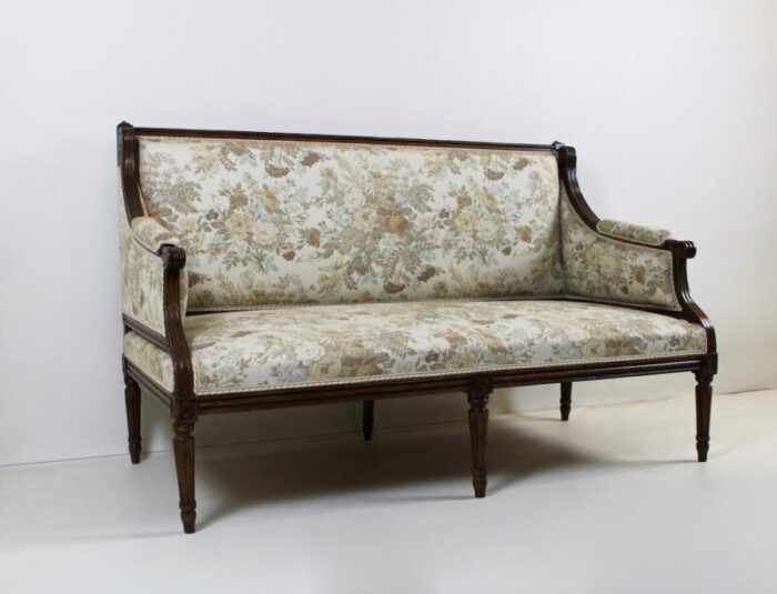 early 19th century sofa and armchair set set of 3 6863