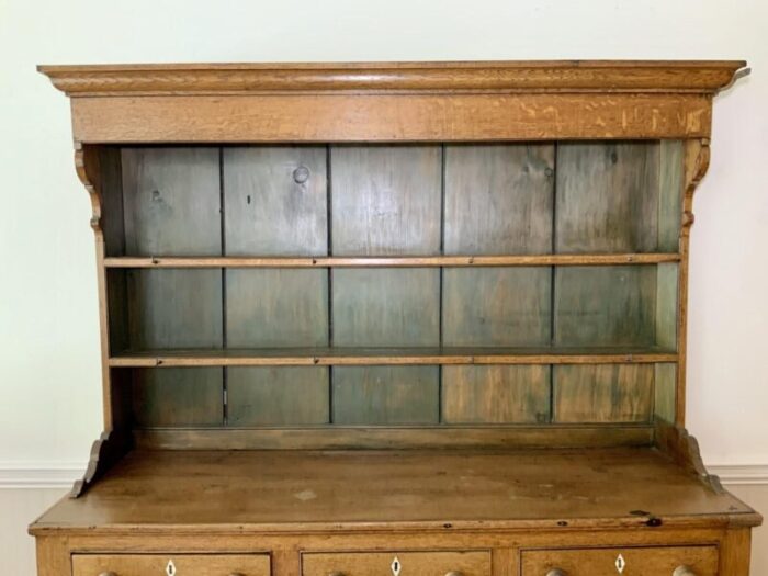 early 19th century two part oak welsh dresser 0876