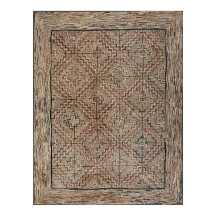 early 20th century american hooked rug 2600