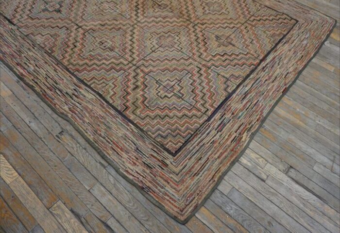 early 20th century american hooked rug 4141