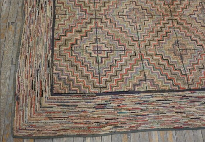 early 20th century american hooked rug 4882