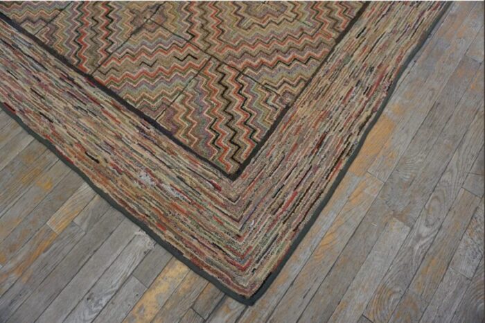 early 20th century american hooked rug 8900