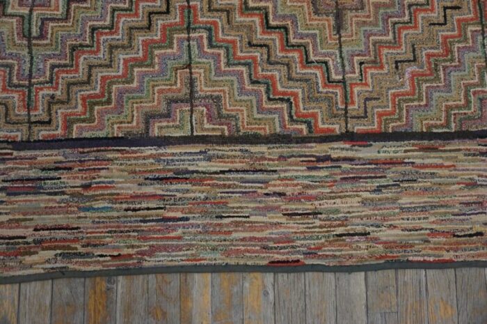 early 20th century american hooked rug 9336