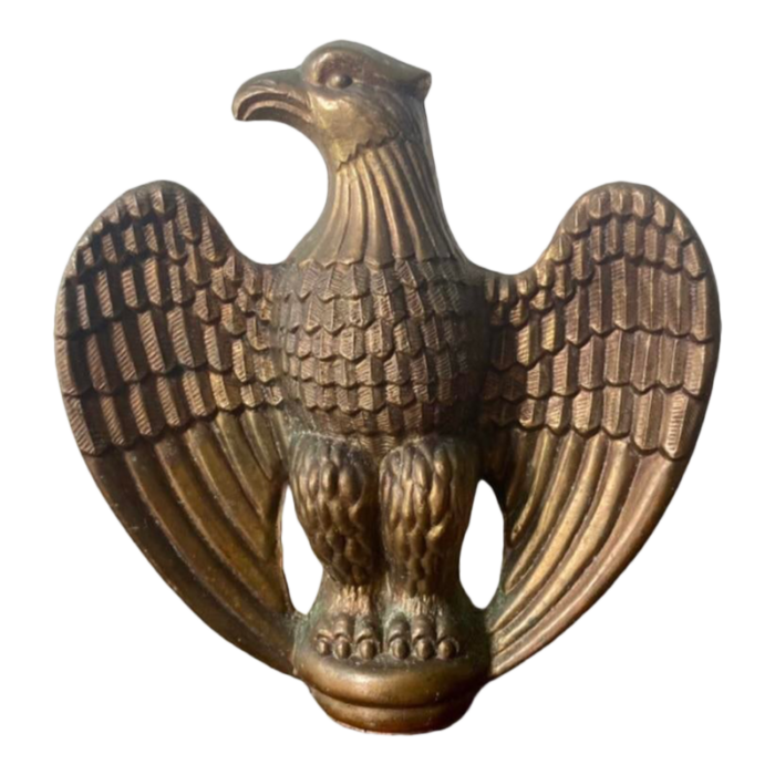 early 20th century cast metal federal eagle figurine statue 8919