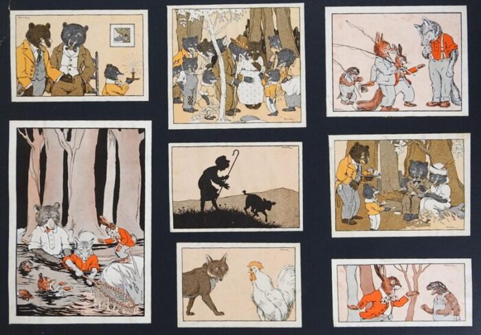 early 20th century collection horace boylston dummer illustration prints 5405