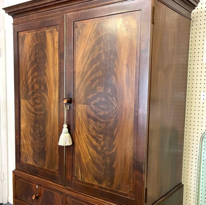 early 20th century english georgian directoire style tallboy linen chest 7976