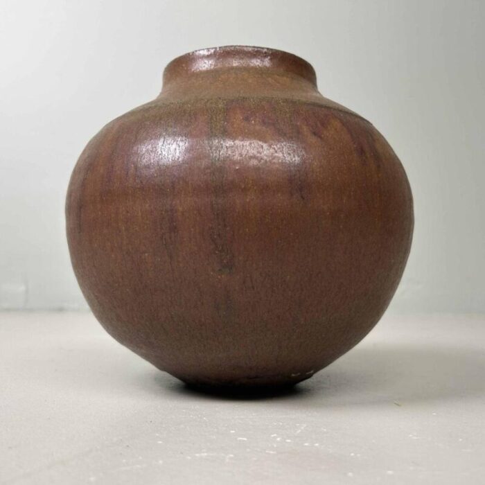 earthenware ikebana flower vase 1960s 1356