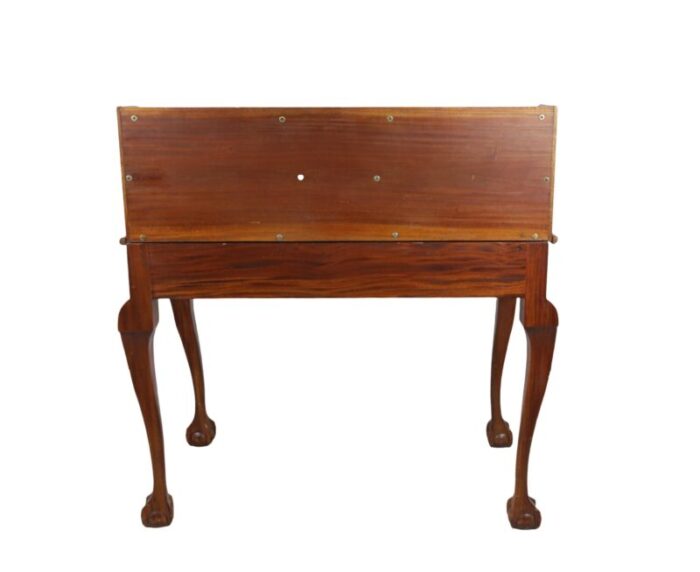 english chippendale style walnut wood secretary desk 4549