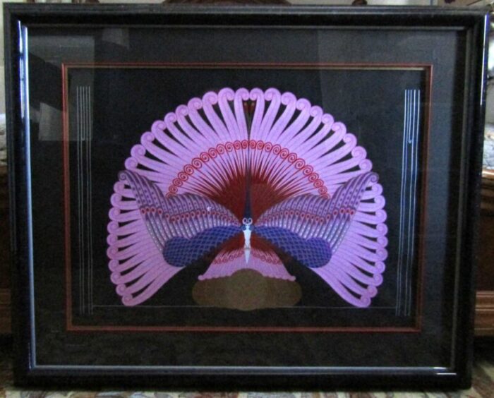 erte phoenix triumphant 1983 framed serigraph signed numbered 72300 6407