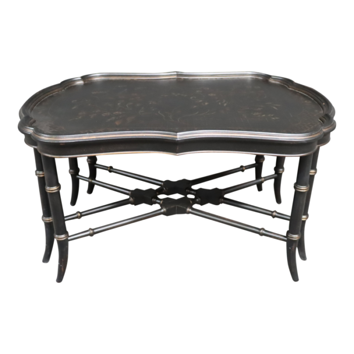 ethan allen georgian style coffee table 9375