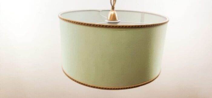 fabric with gold silk cord suspension light 8