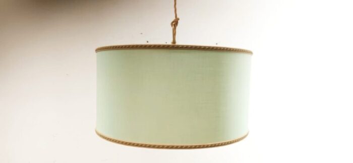 fabric with gold silk cord suspension light 9