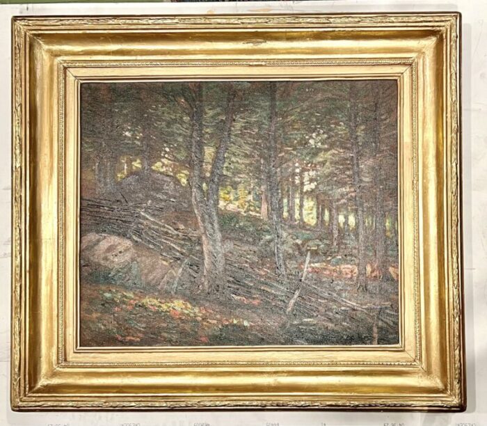 frank orr america 20th century woodland scene signed lower left frank orr oil on canvas 3327