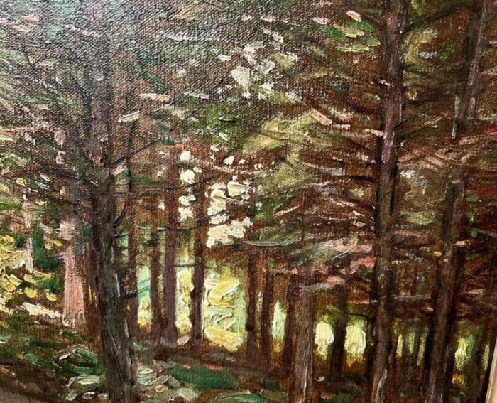 frank orr america 20th century woodland scene signed lower left frank orr oil on canvas 8535