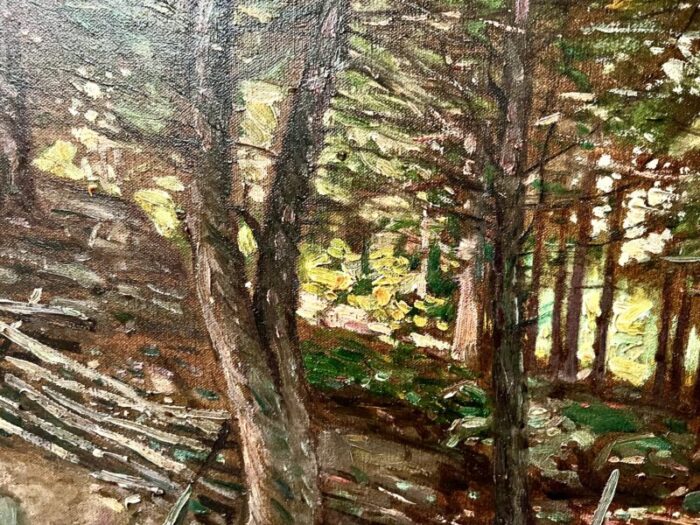 frank orr america 20th century woodland scene signed lower left frank orr oil on canvas 8602