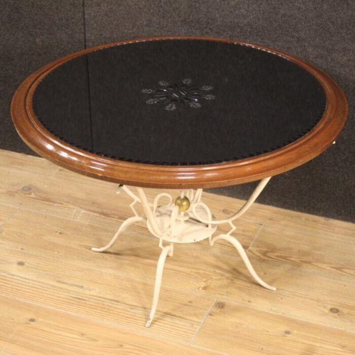 french coffee table in painted metal 1960s 8147