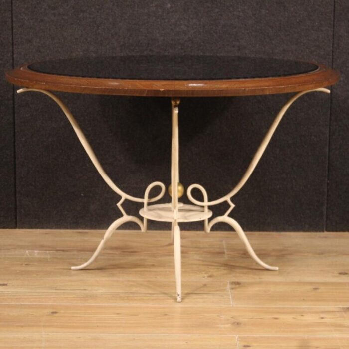 french coffee table in painted metal 1960s 9251