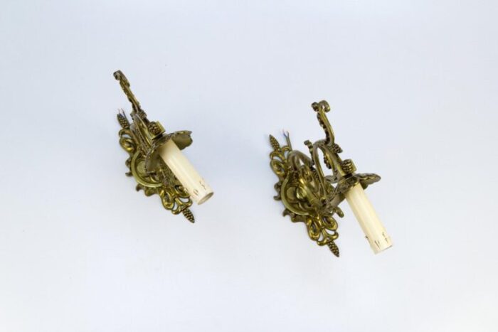 french neoclassical style bronze wall lights set of 2 18