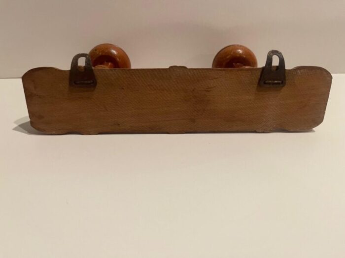 french walnut coat wall double hook 19th century 2222