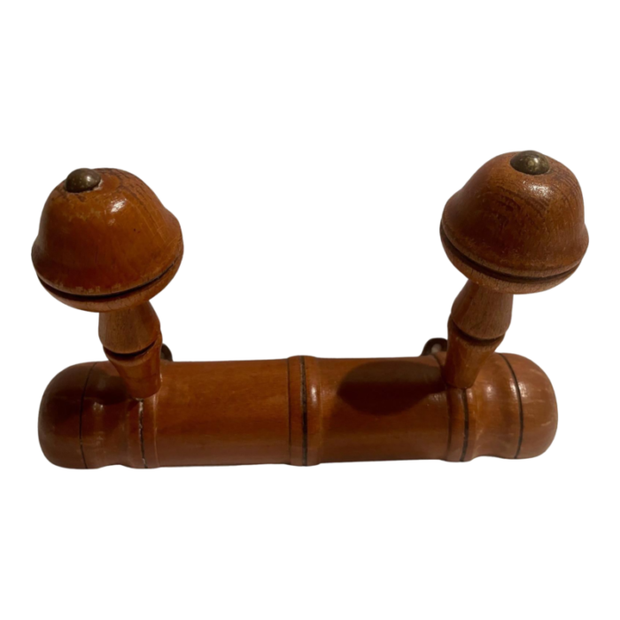 french walnut coat wall double hook 19th century 4398