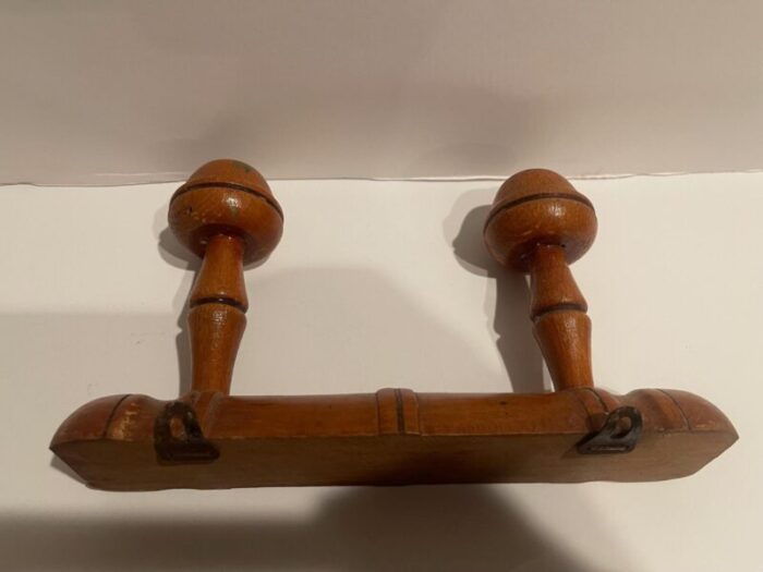 french walnut coat wall double hook 19th century 8255