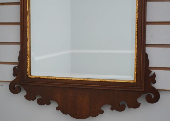 friedman brothers chippendale style shell carved mahogany mirror 9469