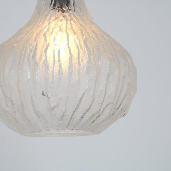 frosted glass hanging lamp austria 1960s 4