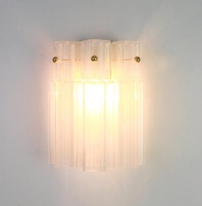 frosted glass wall lights by limburg germany 1960s set of 2 5