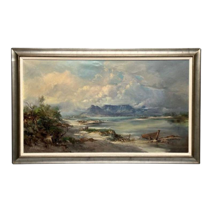 gabriel cornelis de jongh oil on canvas mountain landscape signed and dated 6391