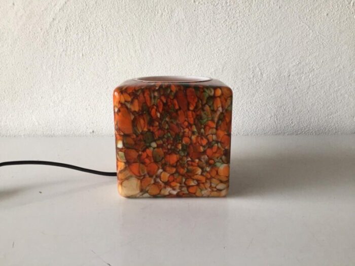 german cube lamp from peill putzler 1970s 1