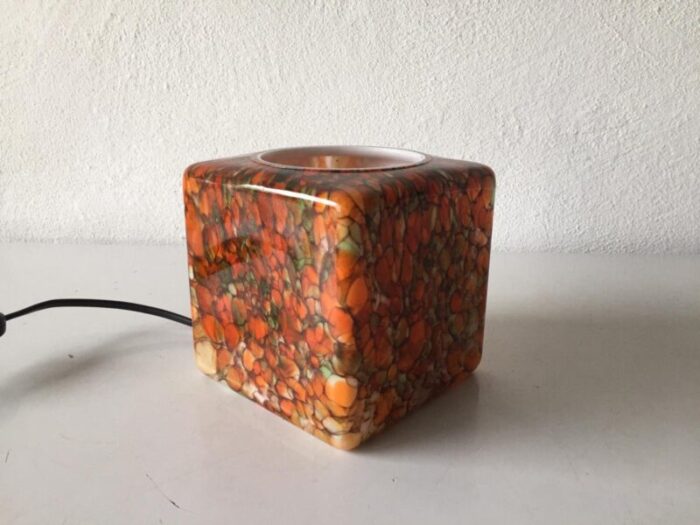 german cube lamp from peill putzler 1970s 2