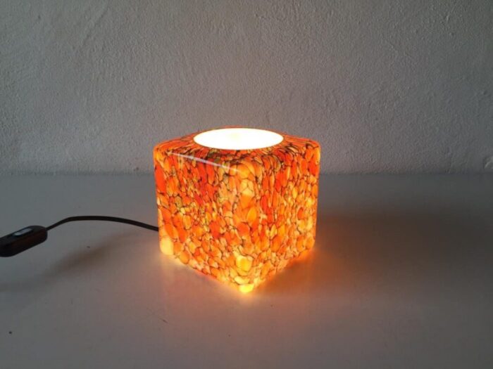 german cube lamp from peill putzler 1970s 3