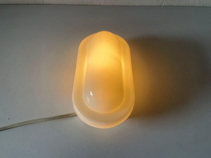 german opaline glass single sconce by peill putzler 1970s 4