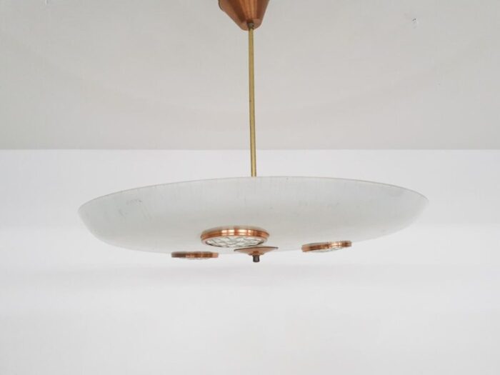 glass and brass ceiling or pendant light 1