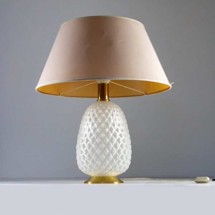 glass table lamp 1950s 1